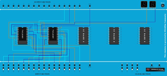 8 bit comparator