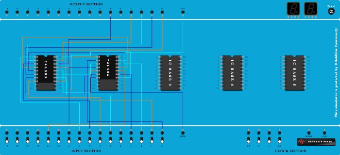  4 bit substractor