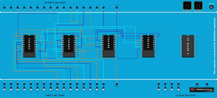 1 digit BCD adder usingIC7483 - Copy