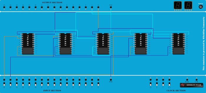 Half Adder using NOR Gates
