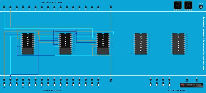Half Subtractor (NAND)