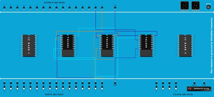 Half Subtractor (Basic Gates)