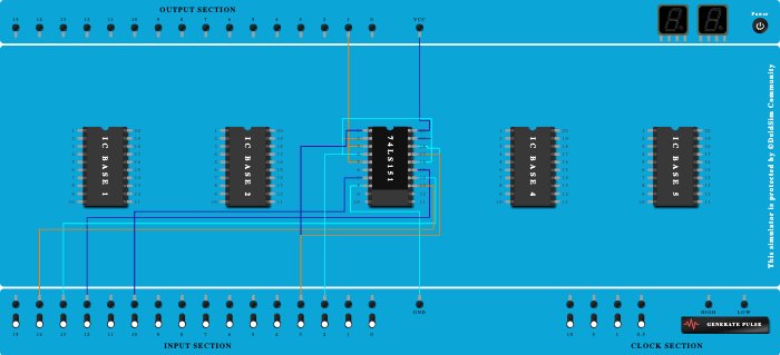 8:1 Multiplexer 74SL151  - Copy