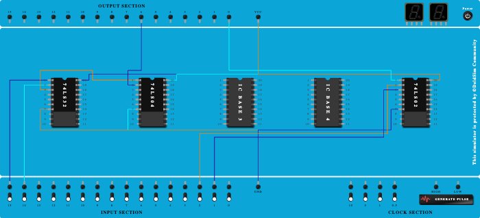 nor gate using logic gates and verification
