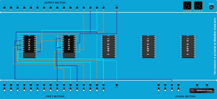 Ripple counter using J-K flip flop - Copy
