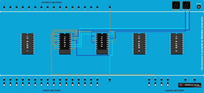 Three bit down counter