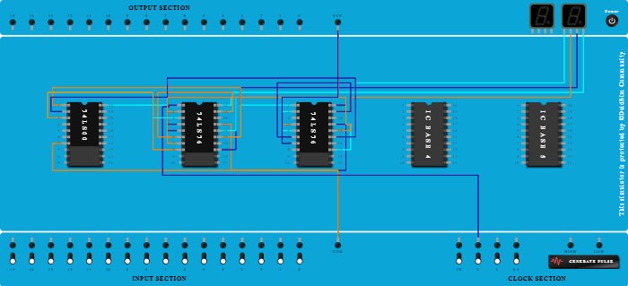Ripple Counter using JK-Flip Flops - Copy