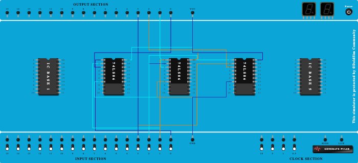Binary to Gray using XOR