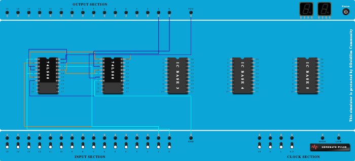 half substractor using nand gate