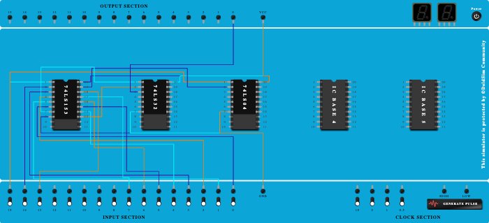 8:1 MUX using IC74153