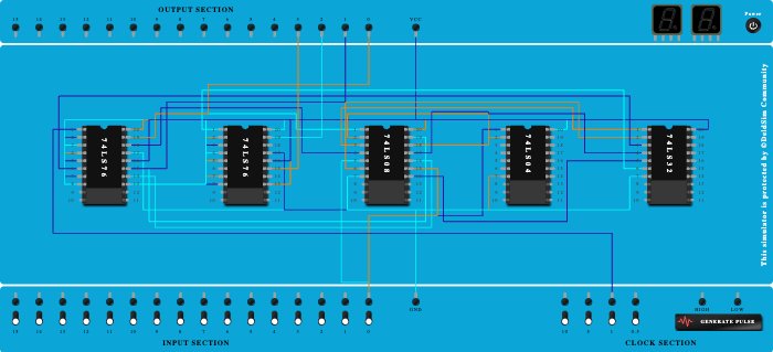 3 bit Ripple UP/DOWN Counter
