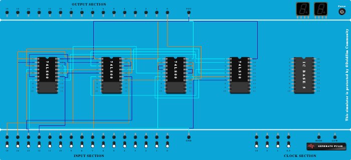 Circuit using NAND gates