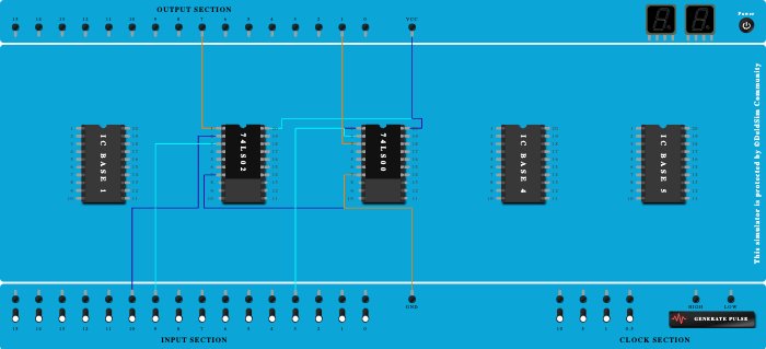 NOR  & NOT using NAND 