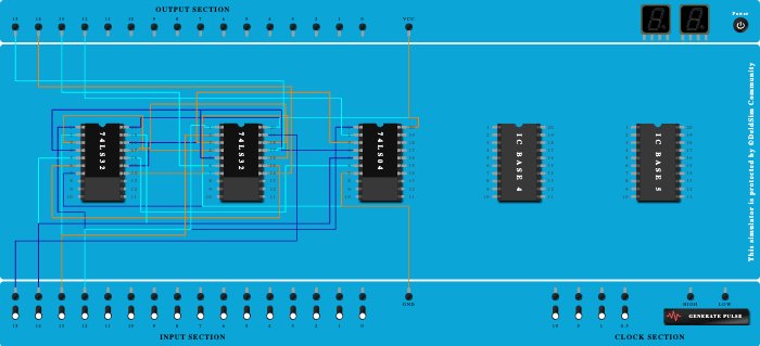 BCD-EX-3 Code Conversion using AND,OR & NOR Gate - Copy