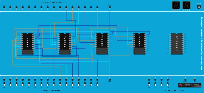 1 Digit BCD Adder