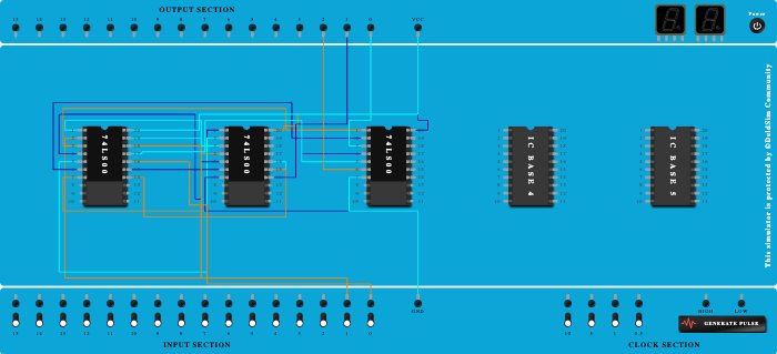 half adder and substractor using universal gates