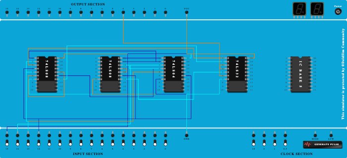 2 bit comparator a < b (and, not, or)