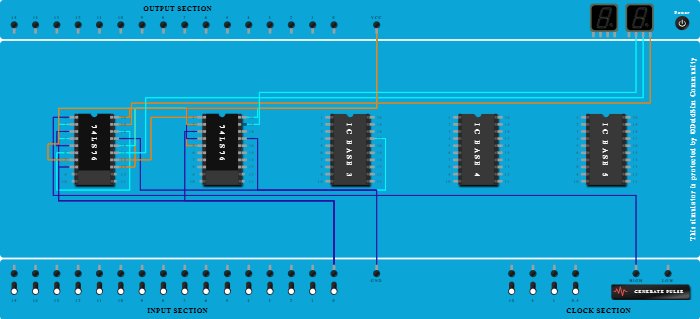 3-Bit Asynchronous DOWN Counter