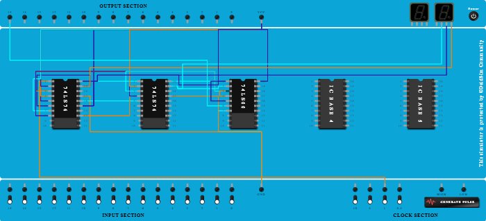 Mod 6 Asynchronous Counter