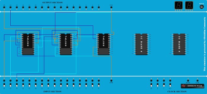 FULL subtractor(nand gate)