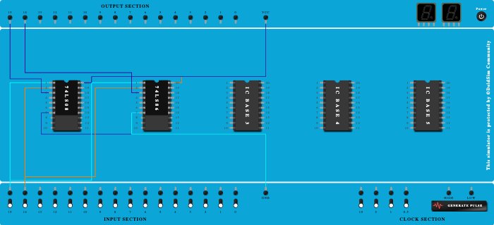half adder using basic gates