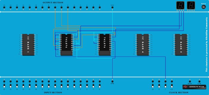 Experiment No-05 (03-bit Asynchronous Down Counter) - Copy