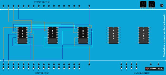 Half Adder and Subtractor Using Basic Gates