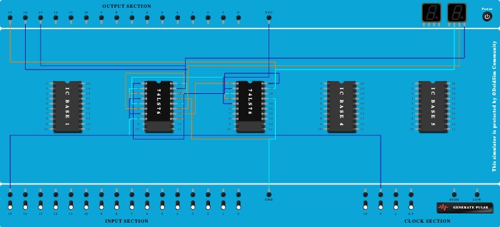 3 Bit DOWN Counter