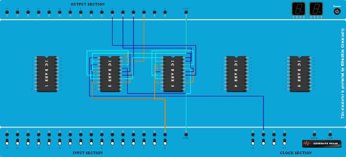 4 bit flip flop-down 