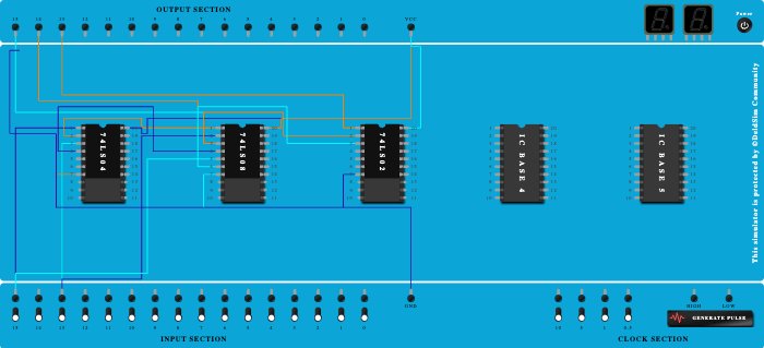 !-bit digital comparator using logic gates