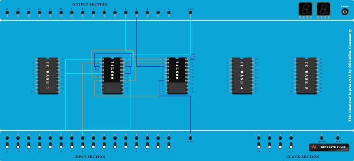 Half Adder using Universal Gates - Copy - Copy