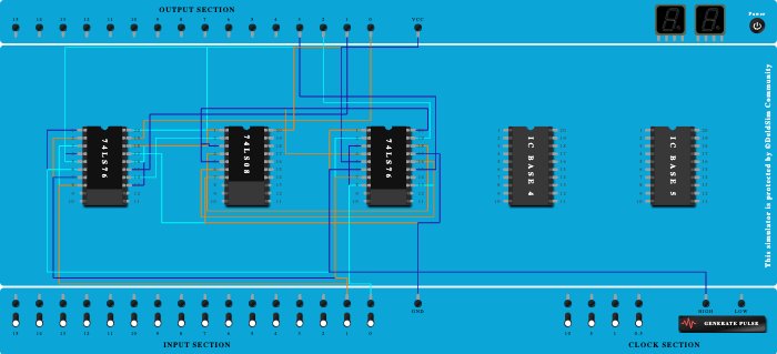 4 bit downcounter-Exp 7