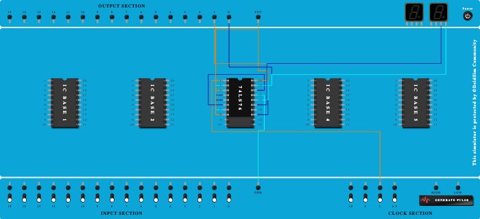 2 Bit Asynchronous Down Counter