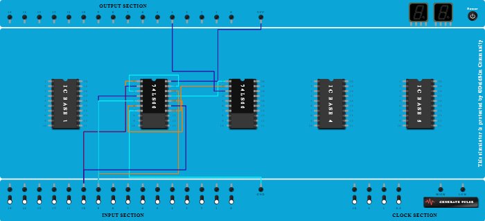 XOR USING NAND USING 2 IC