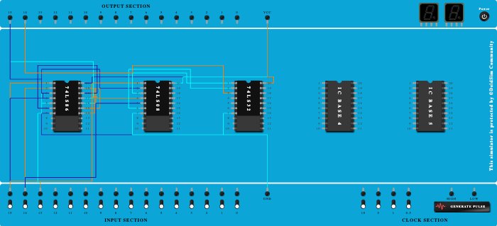 full adder using basic gates  - Copy