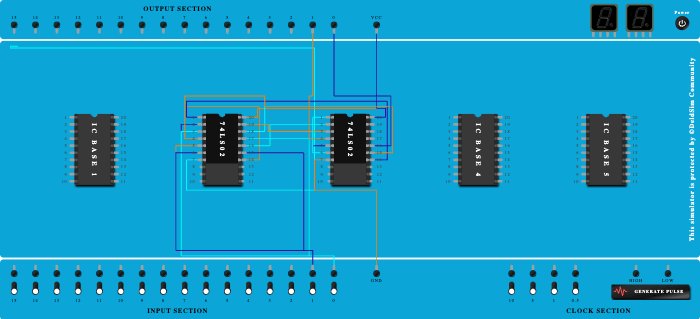 half adder using nor