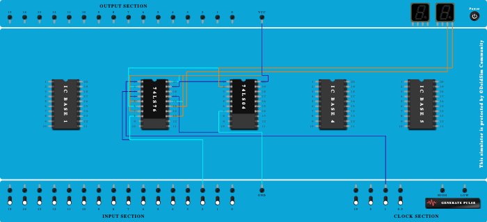 2 bit asynchronous down ripple counter - Copy