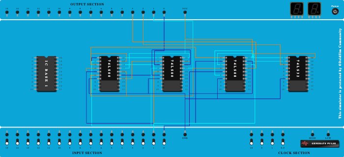 Half Adder Using Universal, Basic Gates
