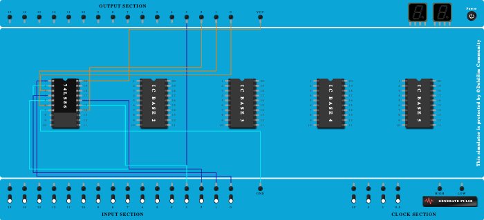 Binary to gray code convertor