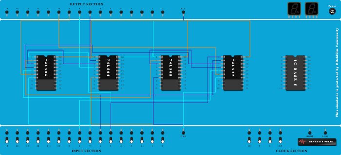Experiment_1.2_BCD to Excess-3 code converter using logic gate