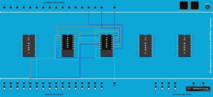 Half Adder (Nand only)