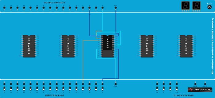 SR latch using NOR gates