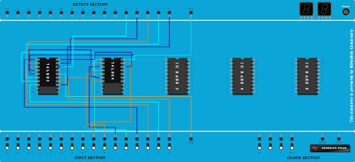 4 BIT BINARY SUBTRACTER