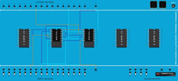 half adder using nand gate - Copy