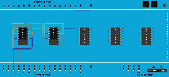 HALF SUBTRACTOR BY USING NAND GATES