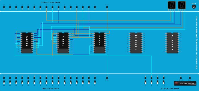 3 Bit Synchronous Counter (Up and Down)  - Anuj