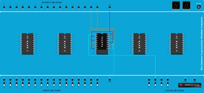 Async Up counter 2 bit