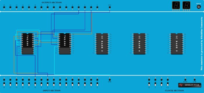 Half Adder and Subtractor using NAND gate