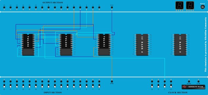MOD 7 counter using IC74LS90