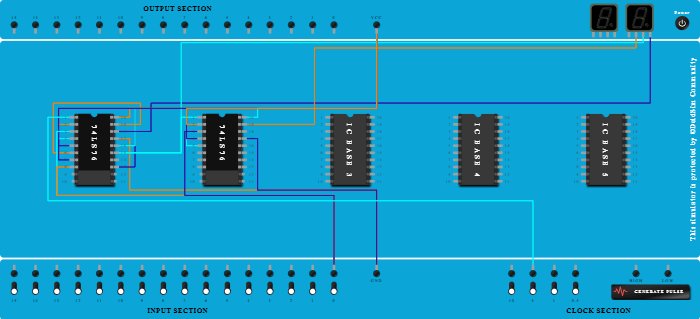 3 bit ripple counter  